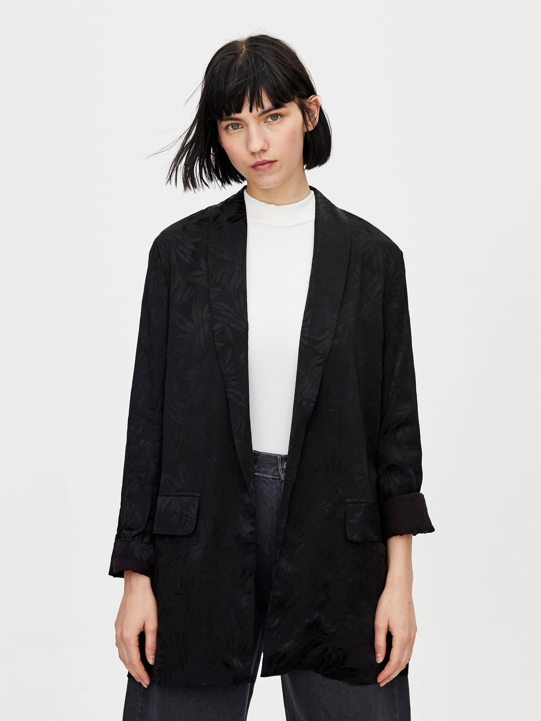 

Пиджак Pull & Bear 5710381800-ADMZ L Черный