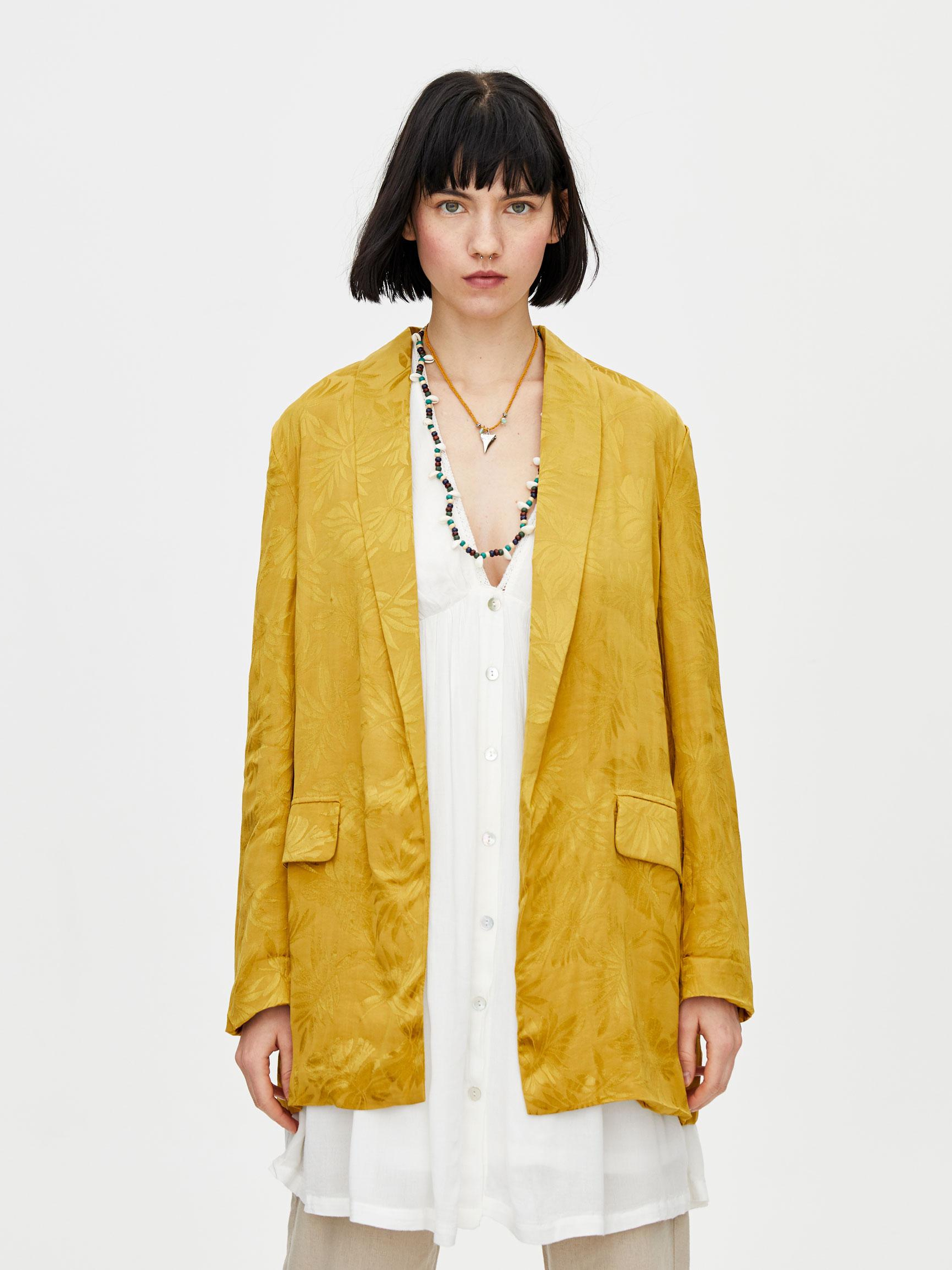 

Пиджак Pull & Bear 5710381703-ACYF S Янтарный