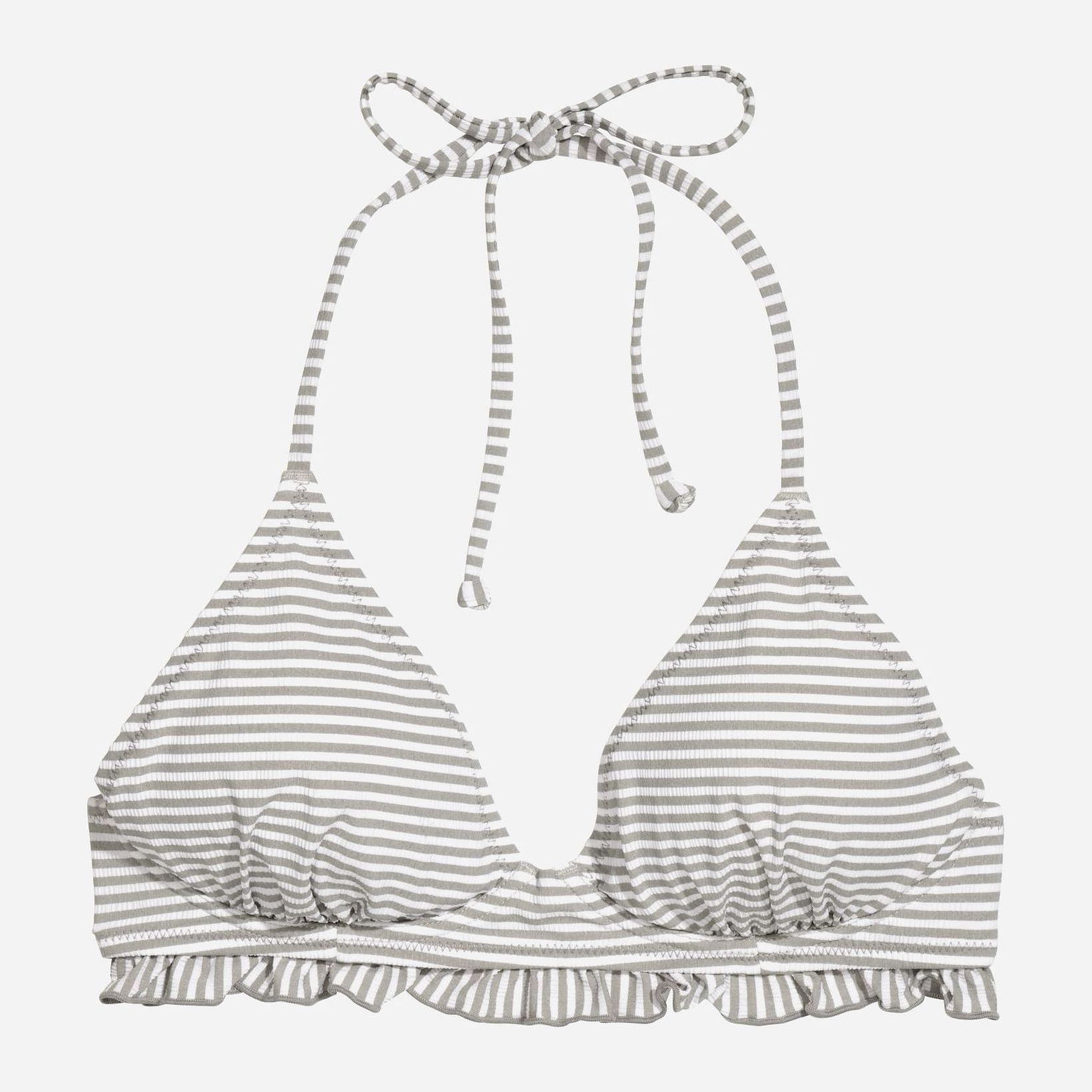 

Верхняя часть купальника H&M 1905-3966834  Бело-серая, Верхняя часть купальника H&M 1905-3966834 34 Бело-серая
