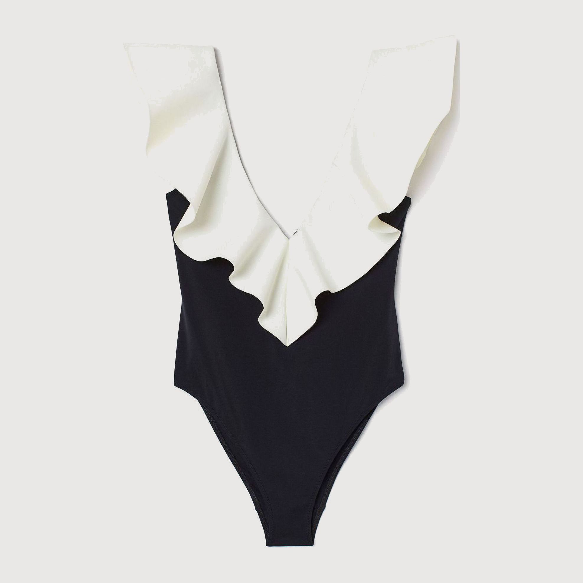 

Купальник слитный женский H&M 2005-8687921 36 Черно-белый