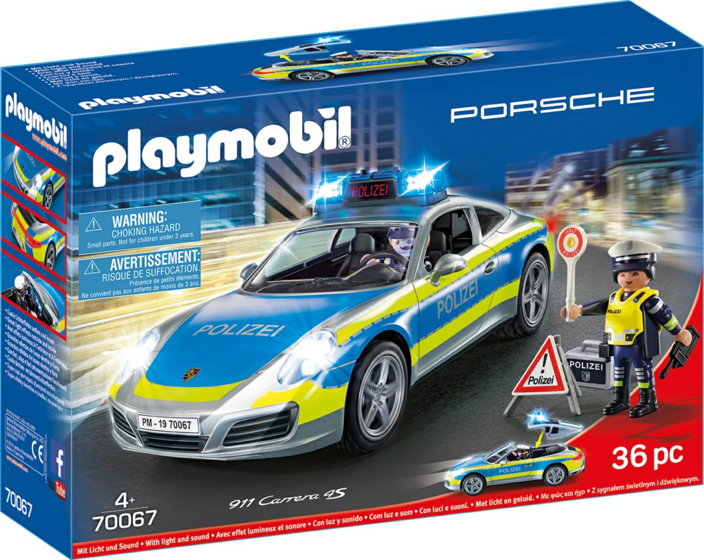 

Игровой набор Playmobil 70067 Полицейская машина Porsche 911 Carrera 4S (4008789700674)