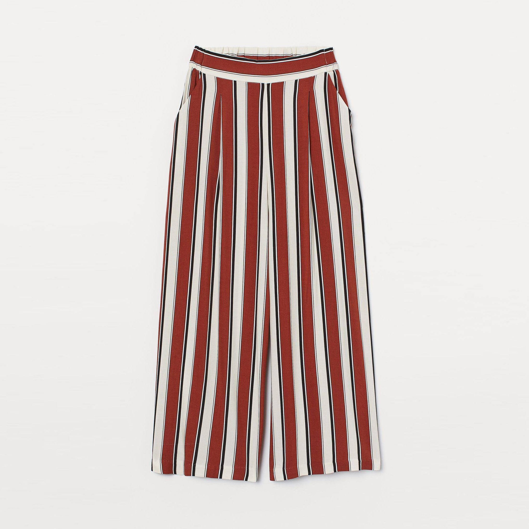 

Брюки H&M 8165631-ABGP 36 Коричневые с белым