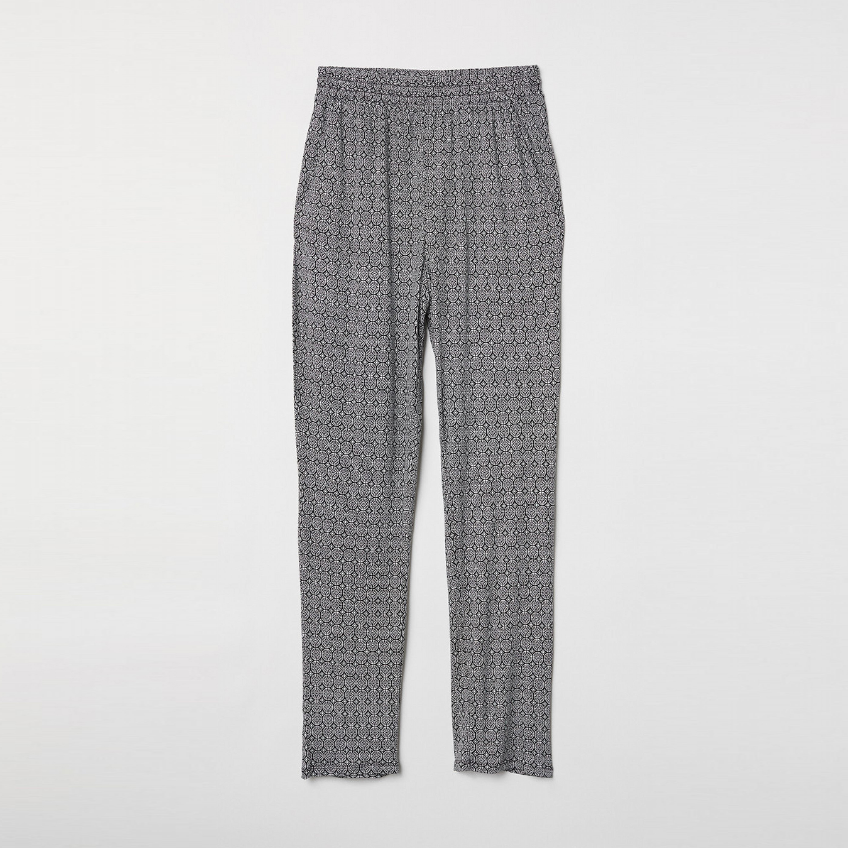 

Брюки H&M 6120757-ADWS XS Черные с белым