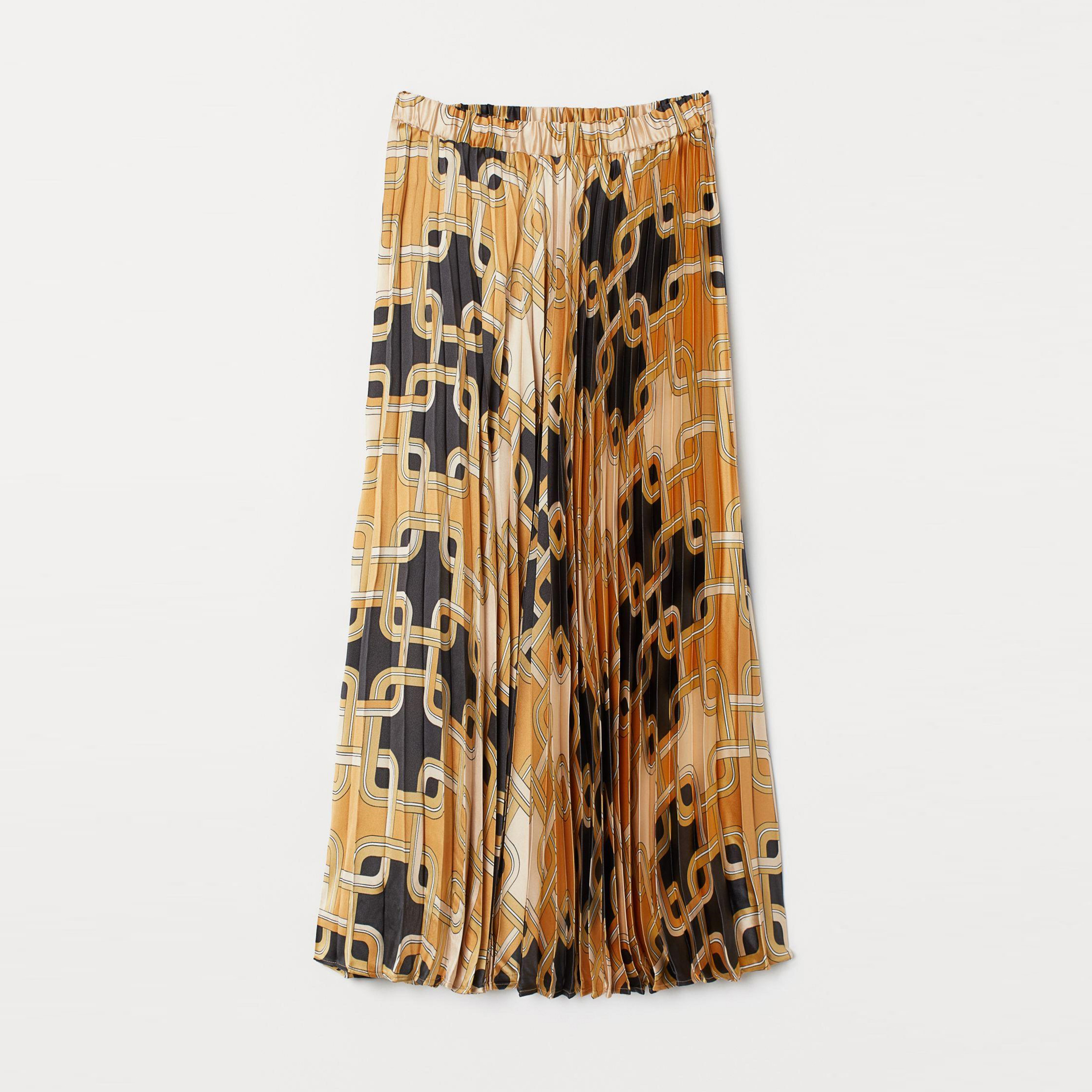 

Юбка H&M 7943920-AEIW-AEIW S Бежевая с черным