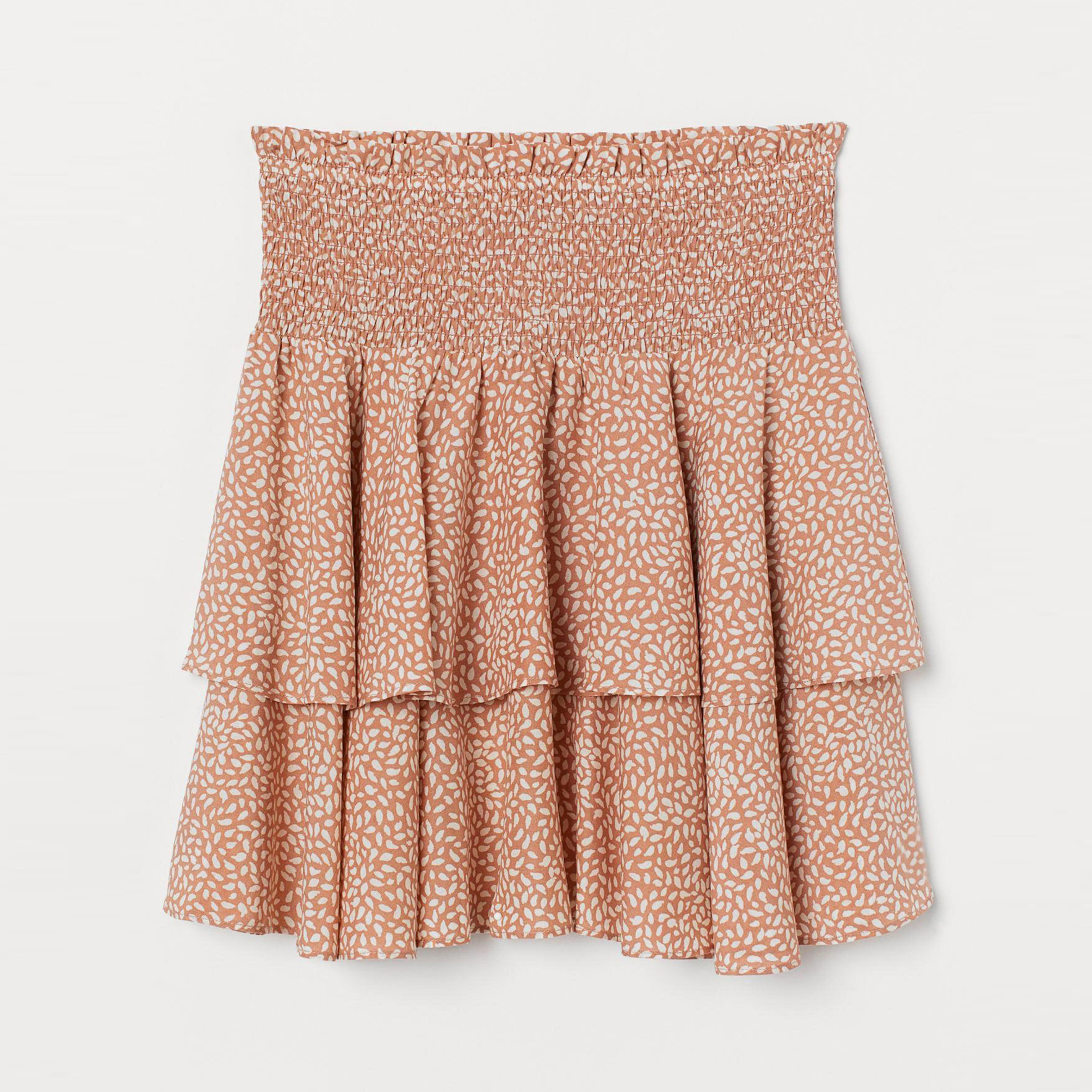 

Юбка H&M 7706589-ABAO M Бежевая с коричневым