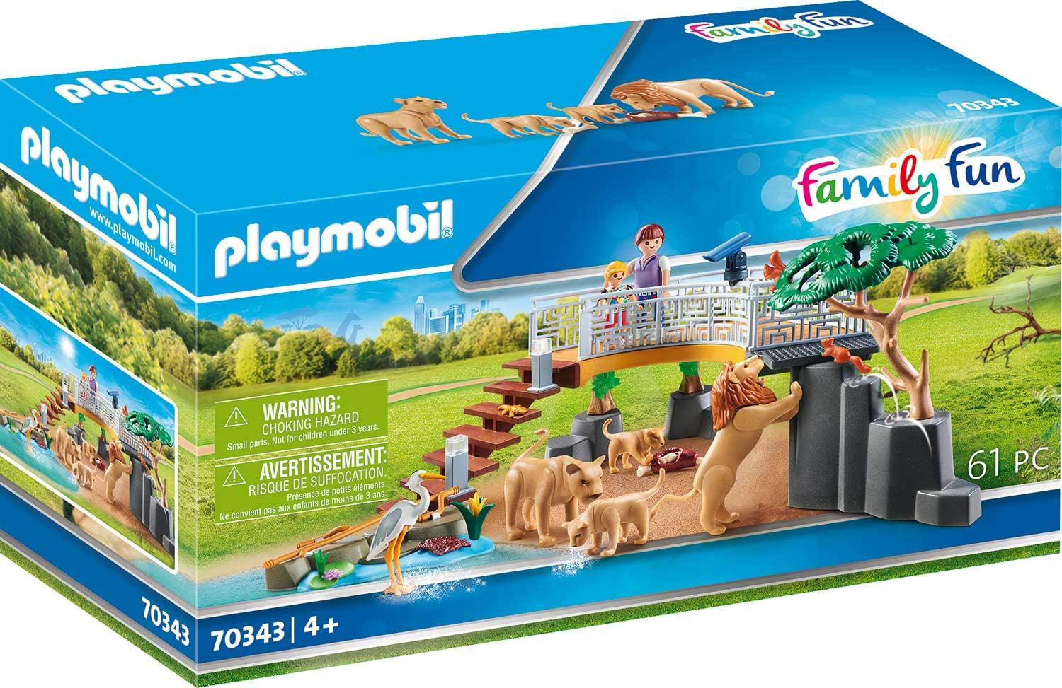 

Игровой набор Playmobil 70343 Вольер со львами (4008789703439)