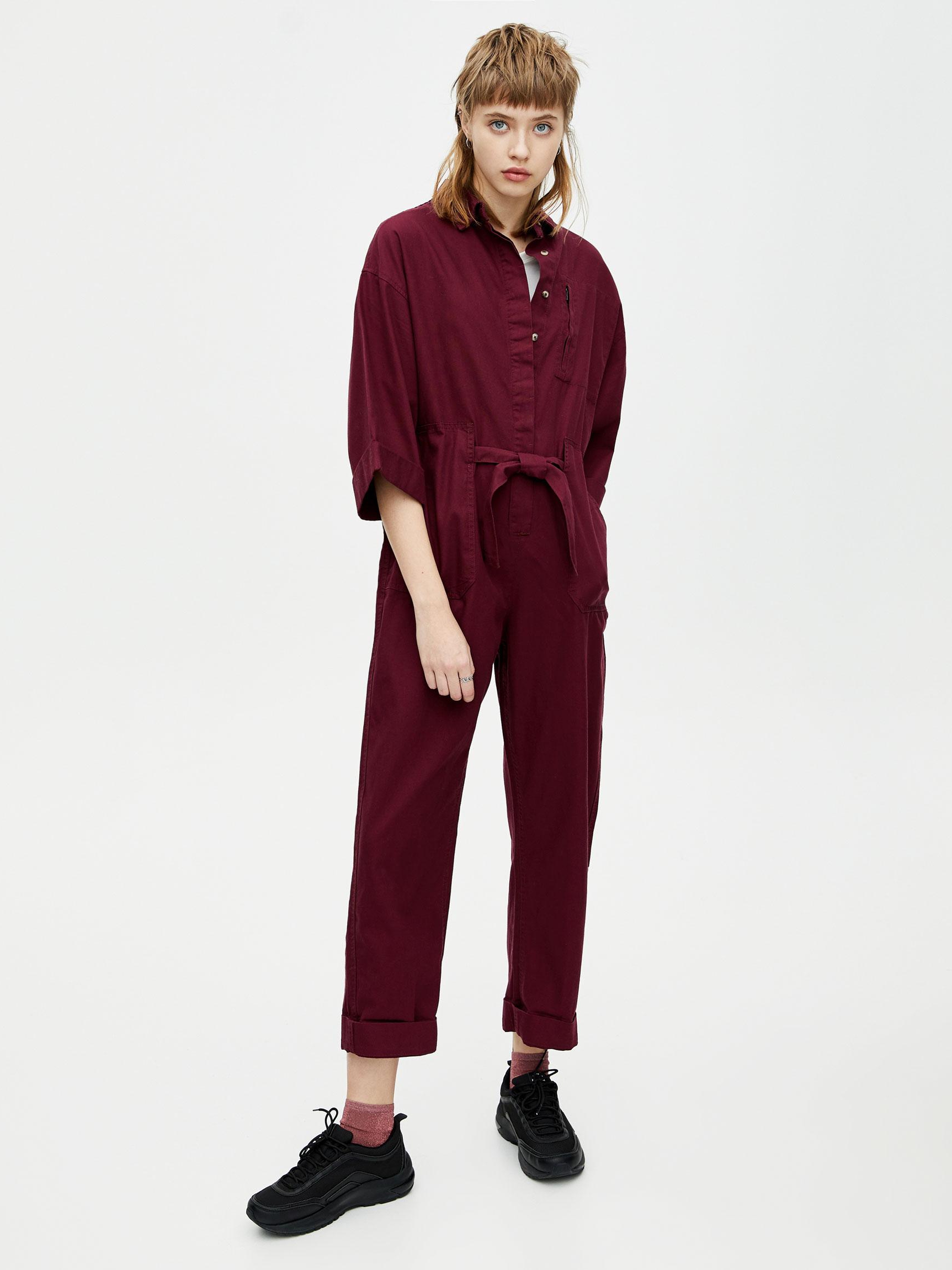 

Комбинезон Pull & Bear 5637301681-ACUK S Бордовый