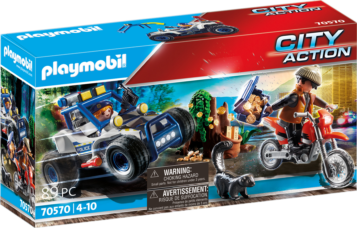 

Игровой набор Playmobil 70570 Полицейский внедорожник с похитителем драгоценностей (4008789705709)