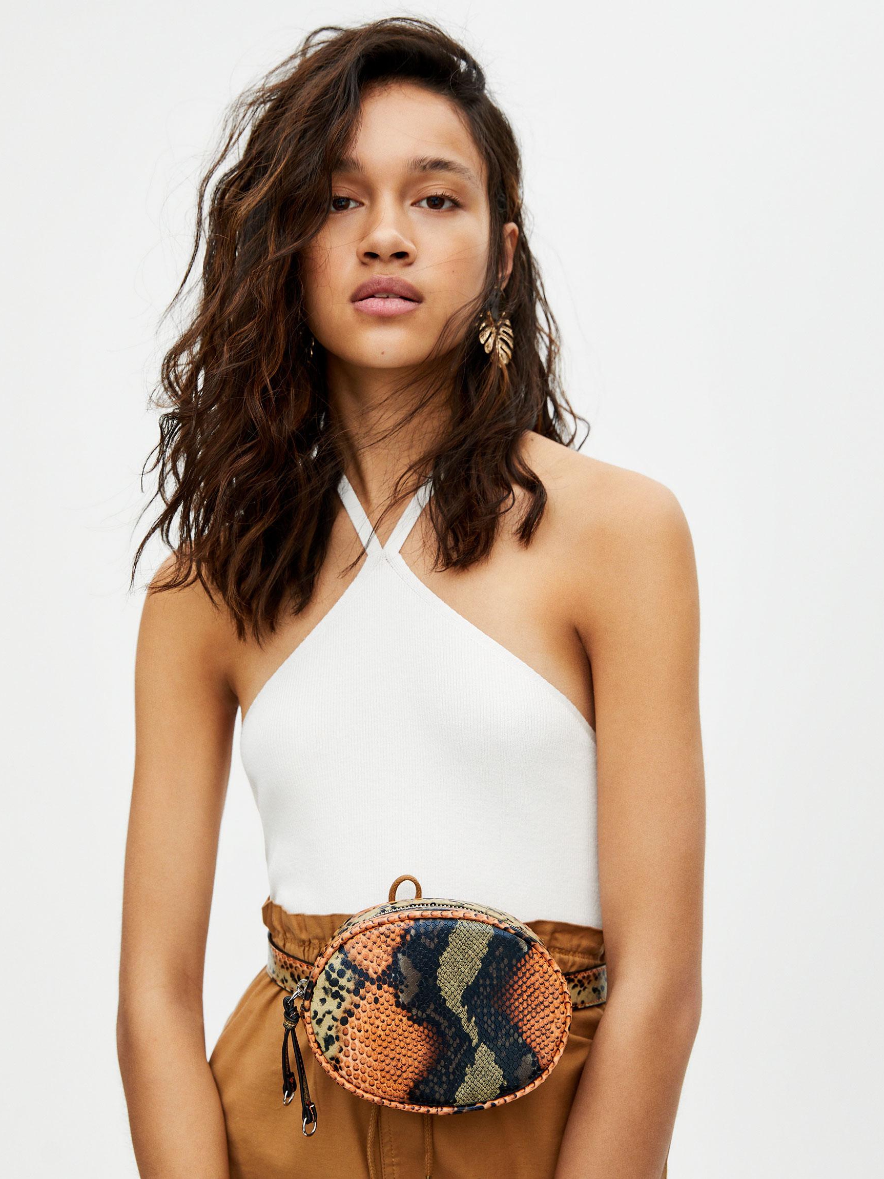 

Топ Pull & Bear 5558400712-ABAK XL Молочный