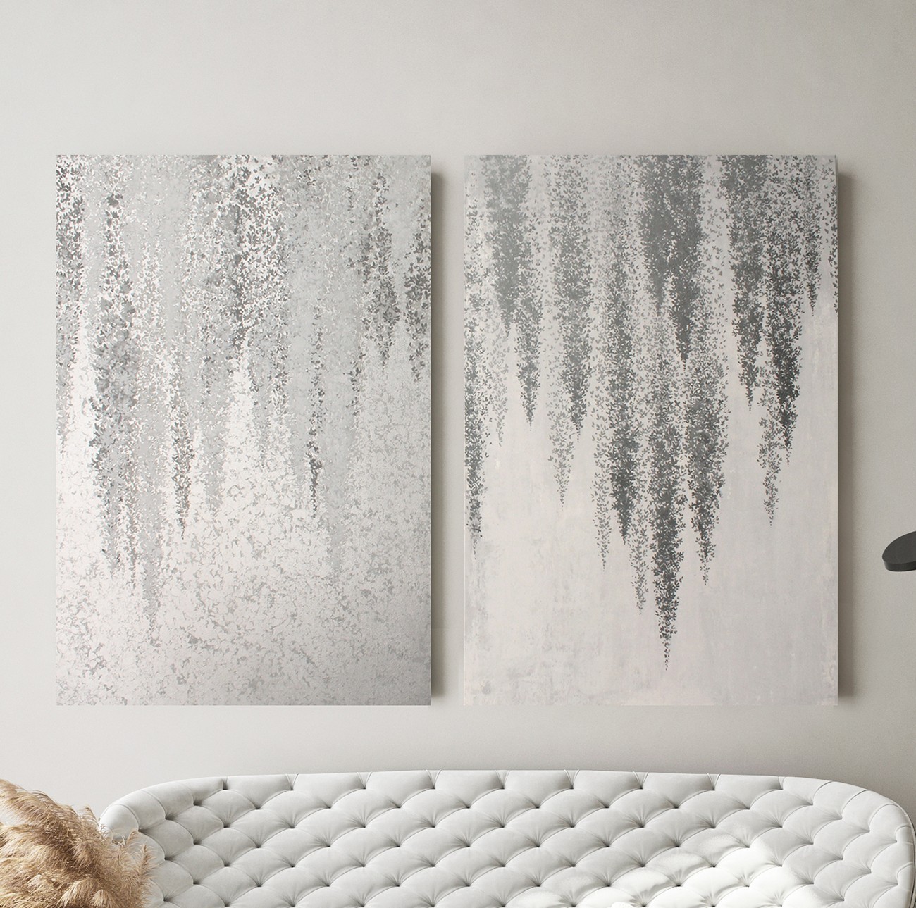 

Картина акриловыми красками на холсте Mati Silver wisteria Авторская Ручной работы 120х90 см (АA-294 120-90)