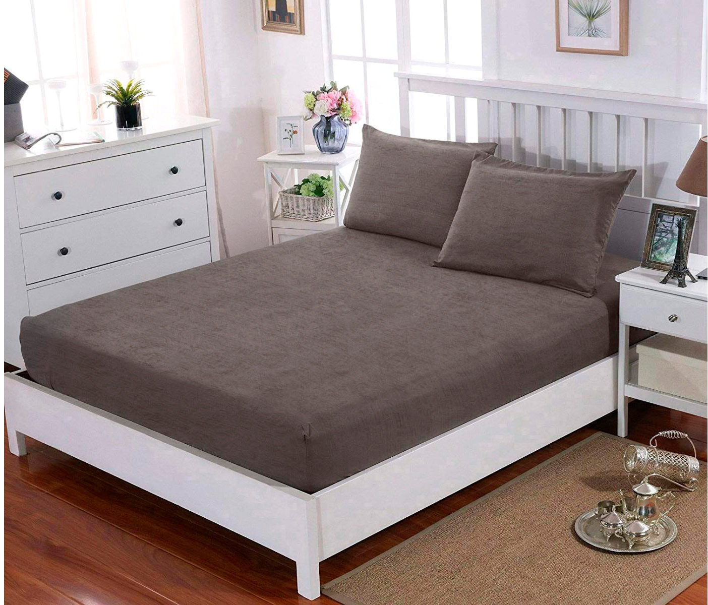 

Простынь U-tek Cotton Melange Cacao 160х200 + Наволочка 50х70 2 шт