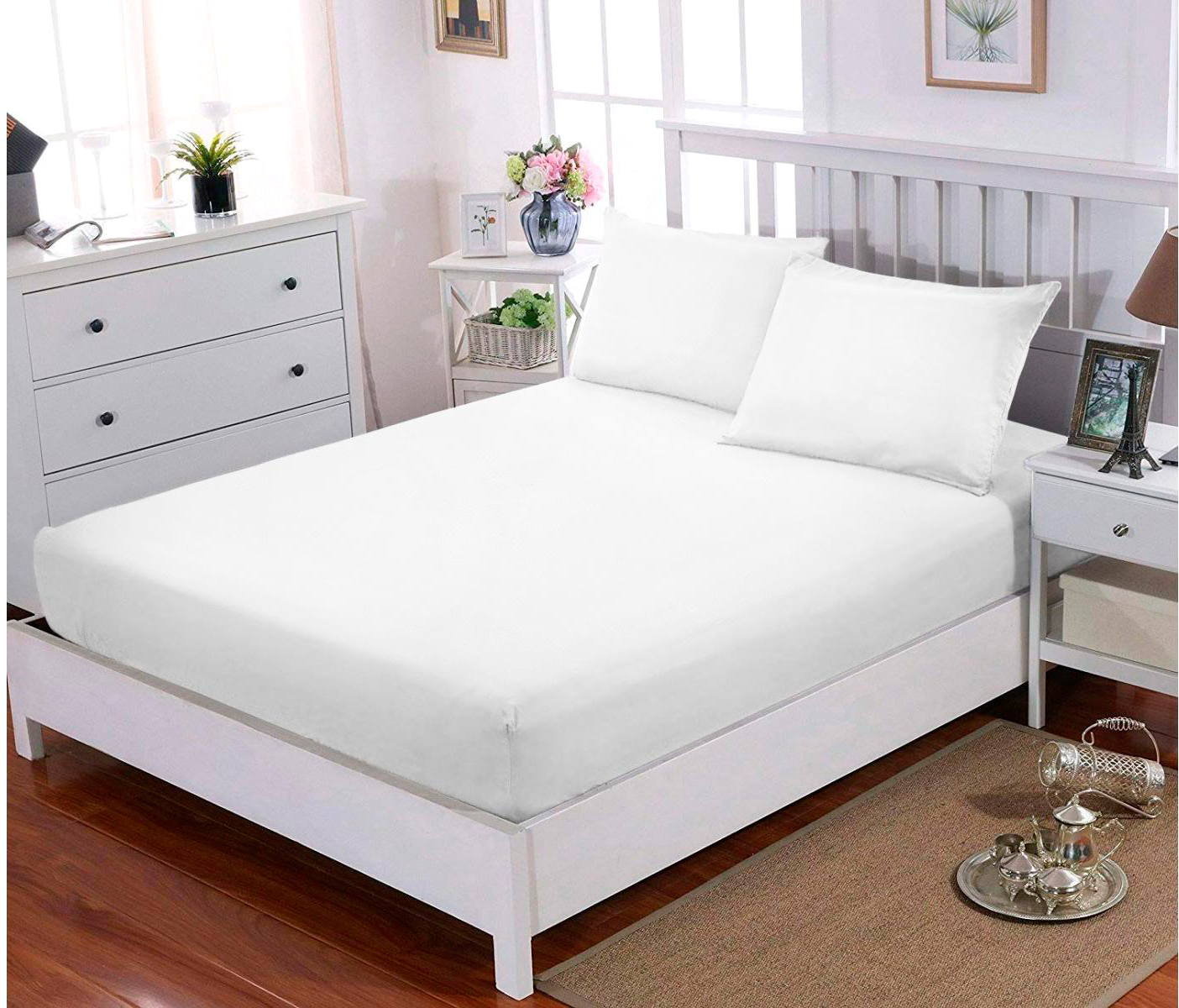

Простынь U-tek Cotton White 90х200 + Наволочка 50х70