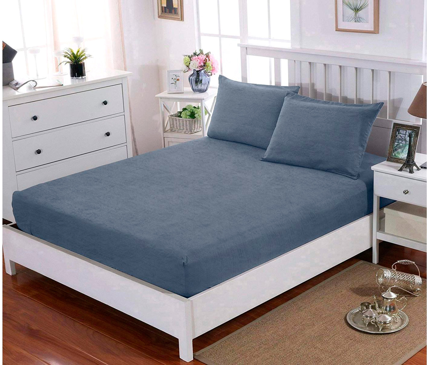 

Простынь U-tek Cotton Melange Blue 120х190 + Наволочка 50х70