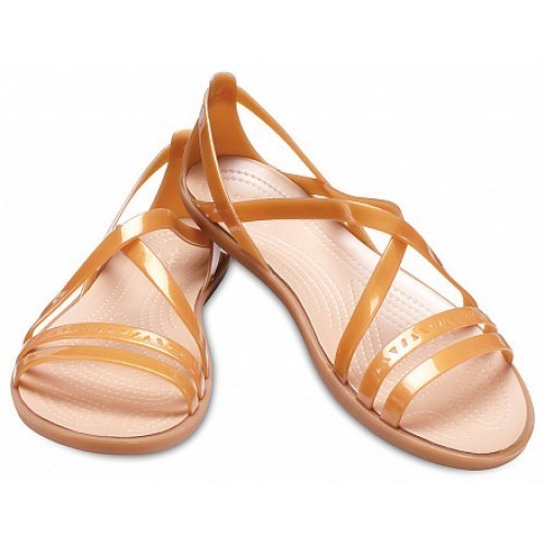 

Босоножки Crocs Isabella Cut Strappy W7 37-38 24 см Gold