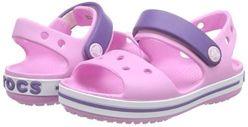 

Босоножки Crocs Crocband J2 33-34 розовые плюс подарок украшение джибитс