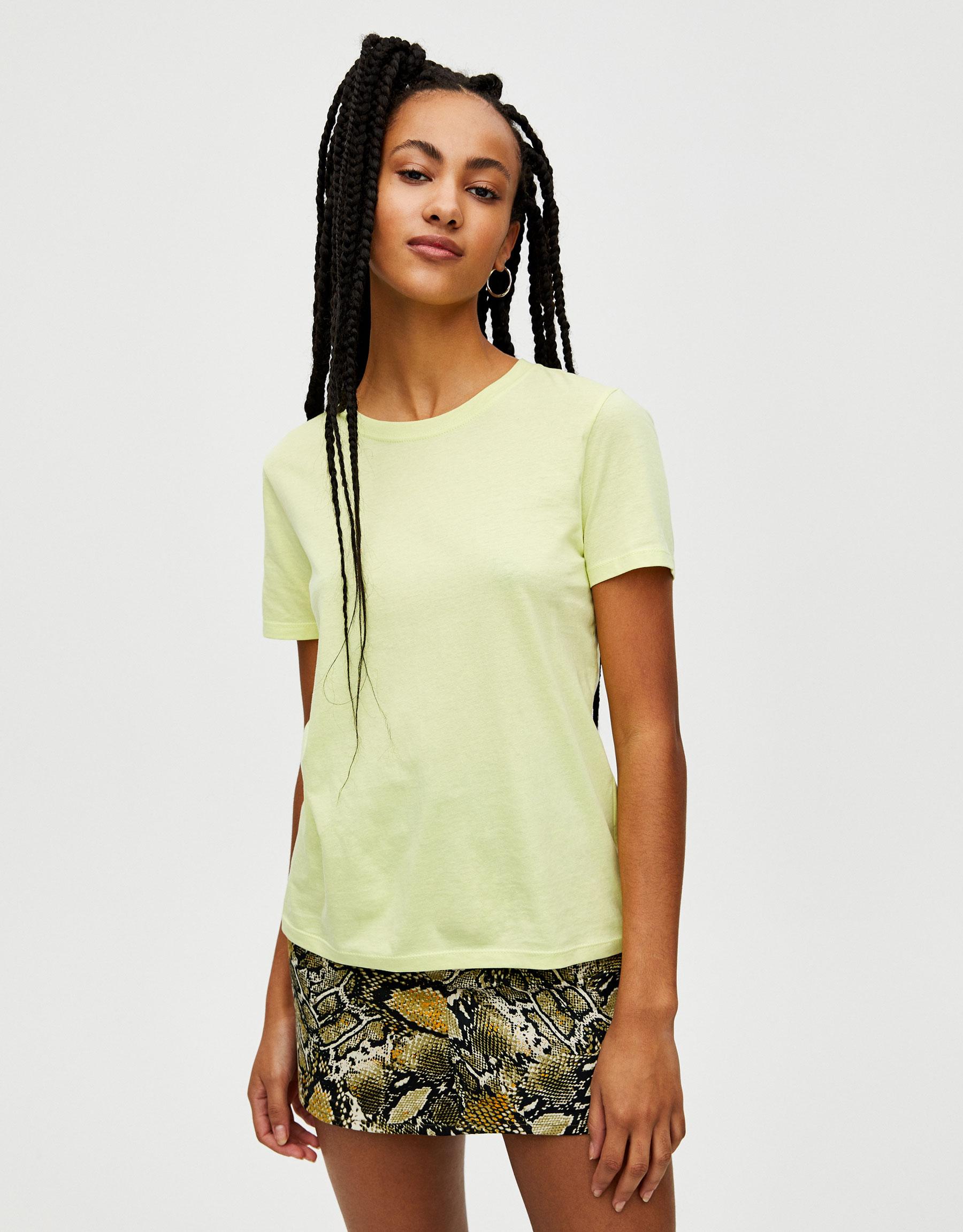 

Футболка Pull & Bear 5244357570-ACWI XL Салатовая