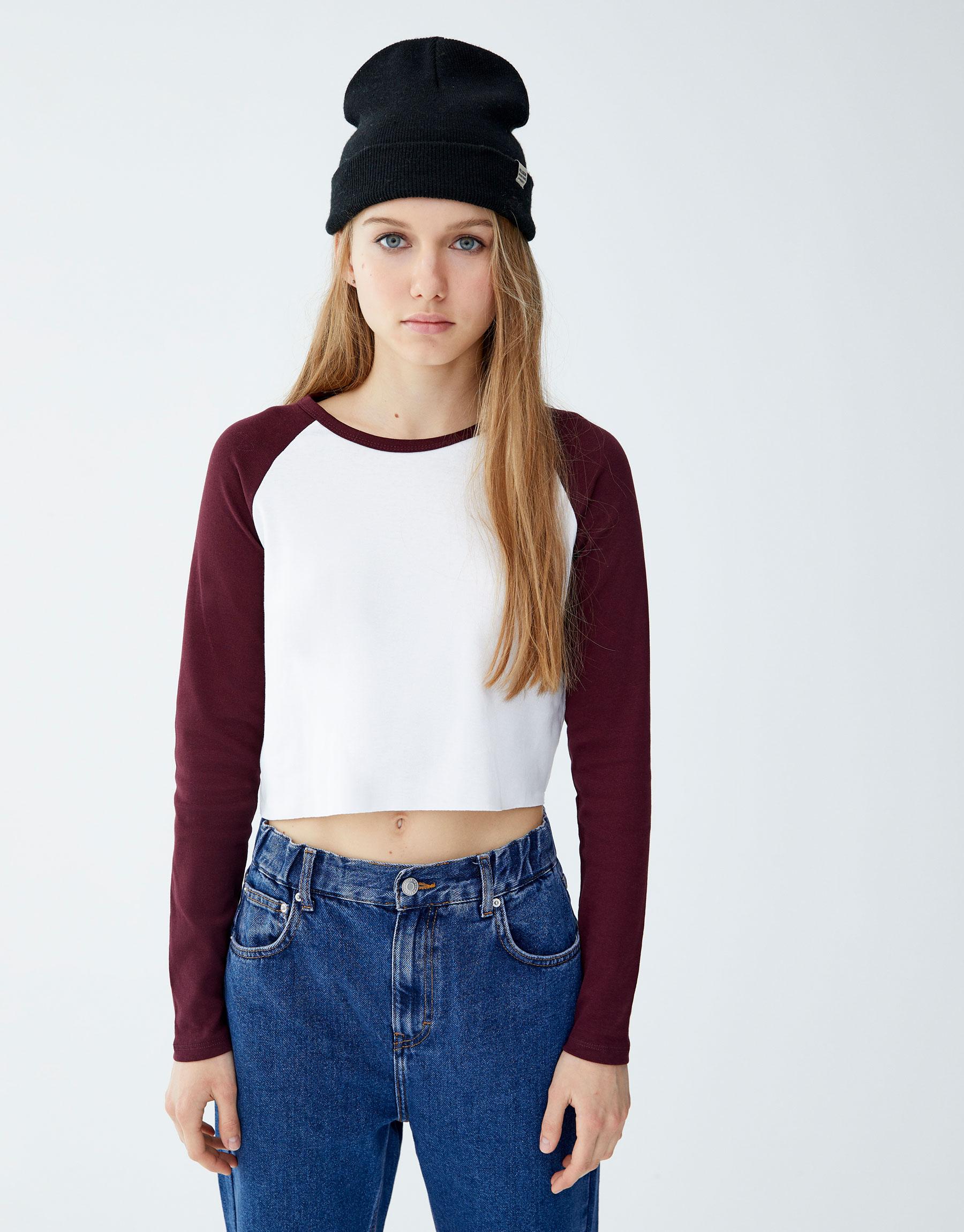 

Лонгслив Pull & Bear 05244306605  Принт, Лонгслив Pull & Bear 05244306605 L Принт