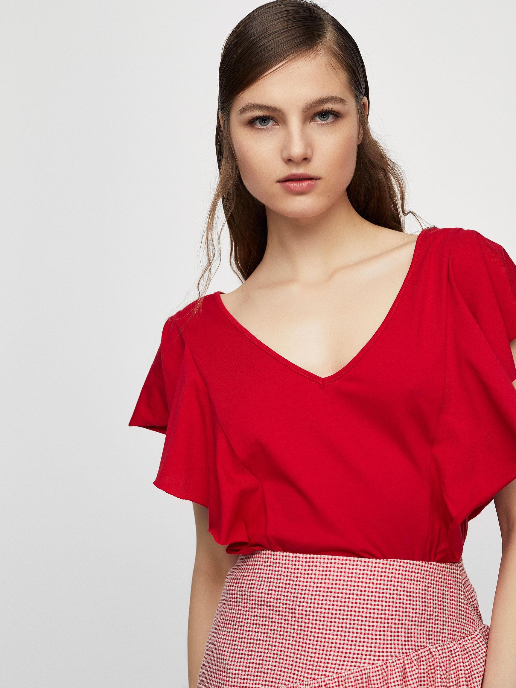 

Топ Pull & Bear 5235335600m-ACVF S Красный