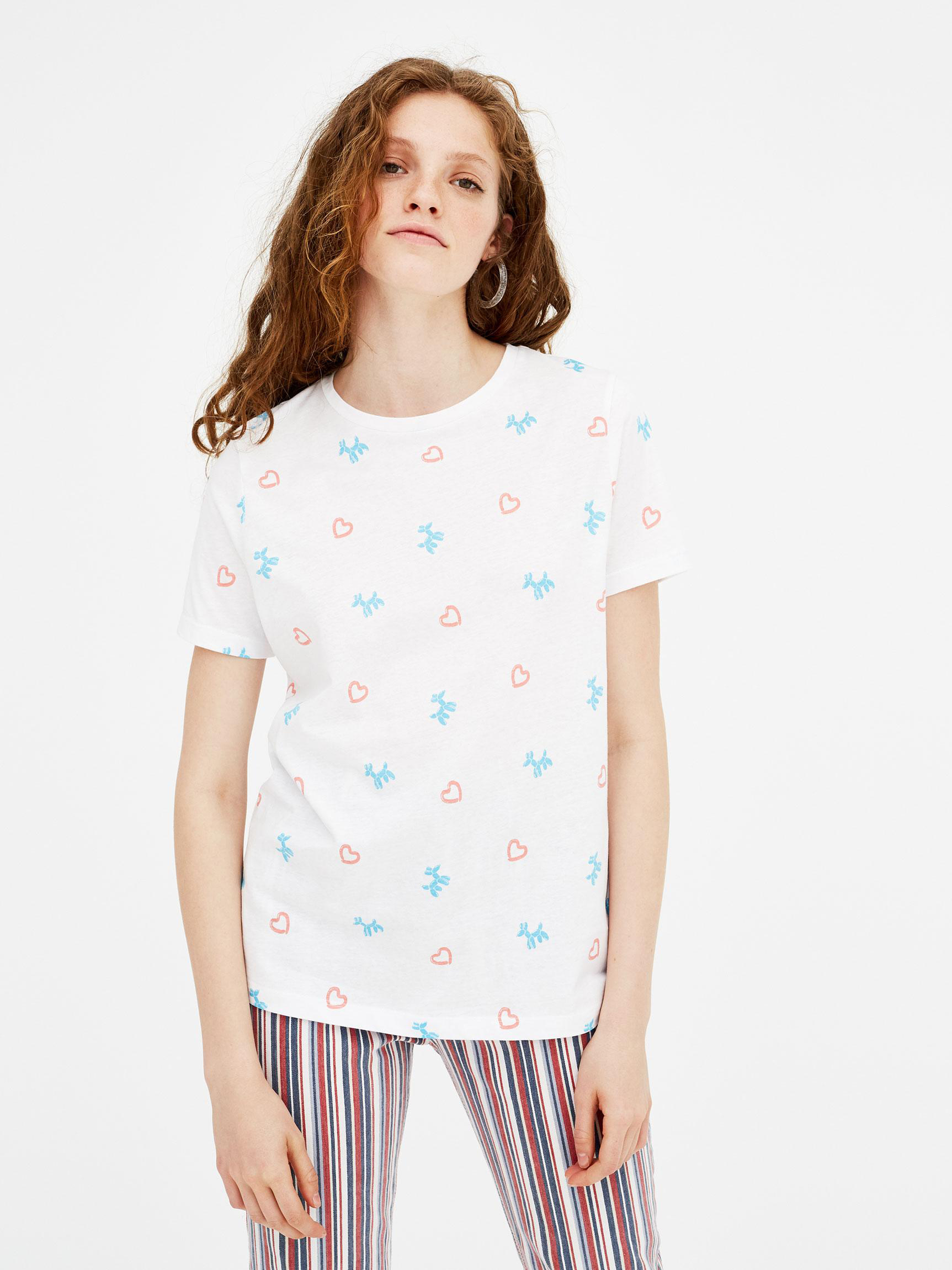 

Футболка Pull & Bear 5231380250-AAXY XL Белая