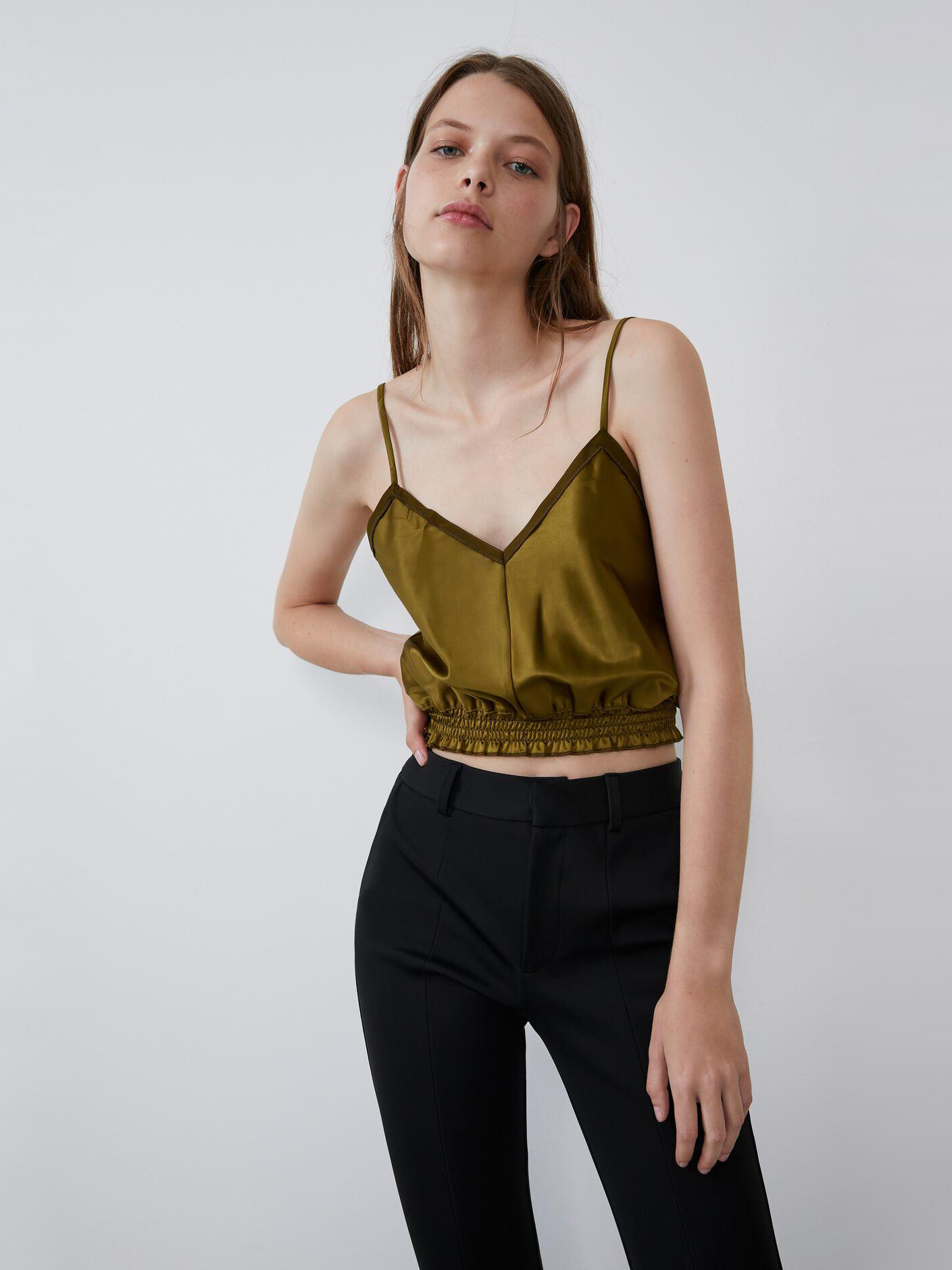 

Топ Zara 2878817505-ACVU S Оливковый