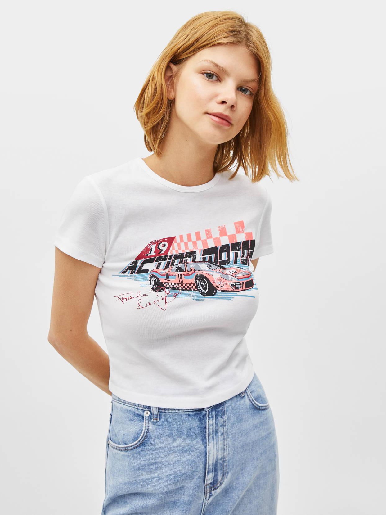 

Футболка Bershka 2485187712-AAPT L Белая