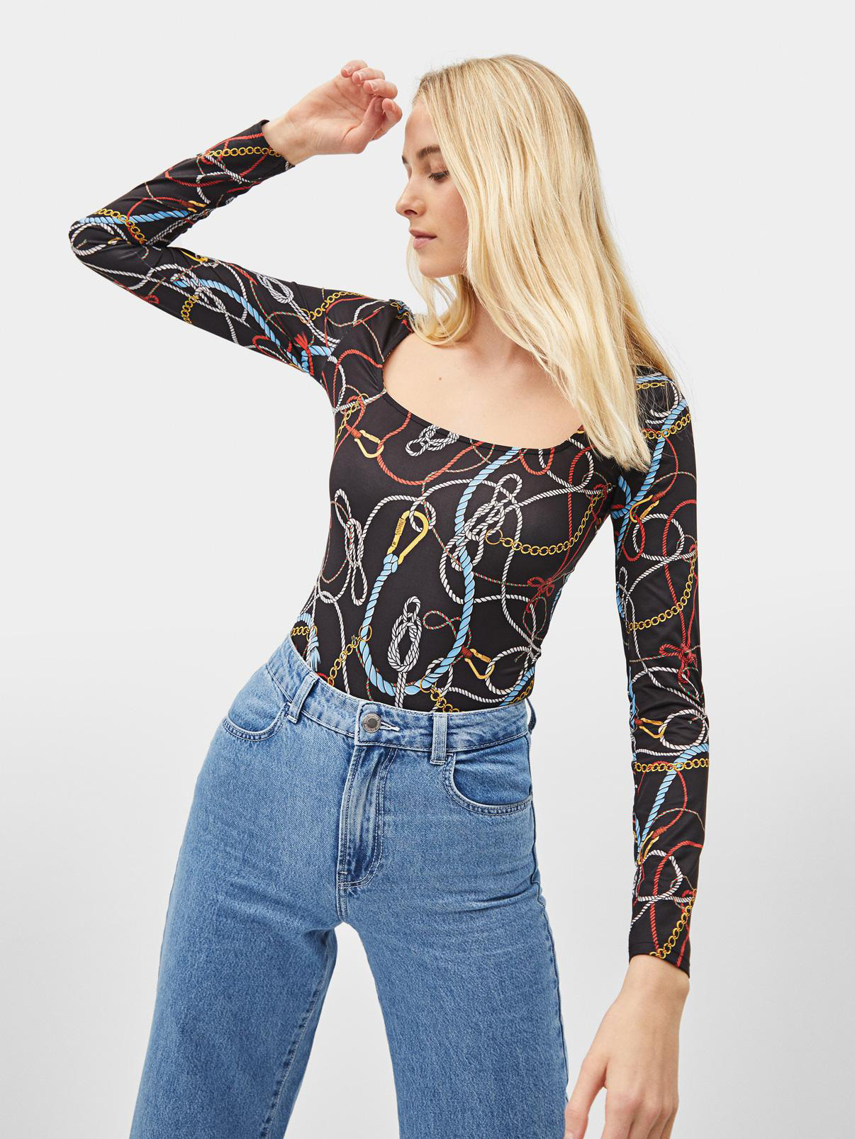 

Лонгслив Bershka 2217256452-ADMZ  Черный, Лонгслив Bershka 2217256452-ADMZ XS Черный