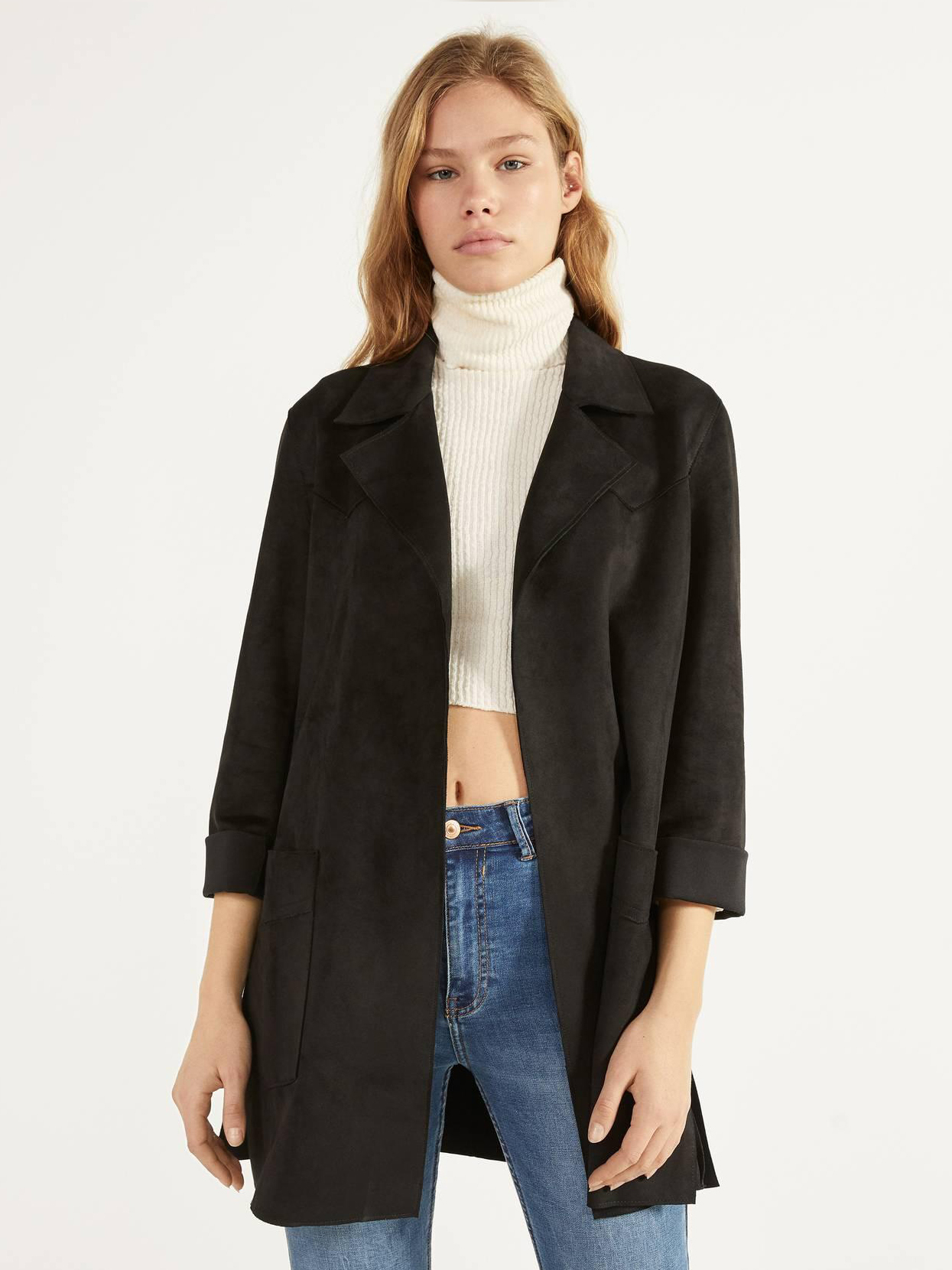 

Пиджак Bershka 1357602800-AAAD M Черный