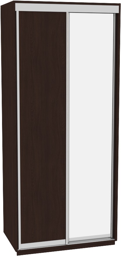 

Шкаф-купе ДОМ Фаворит В116 Венге ДСП+Зеркало 110x60x220