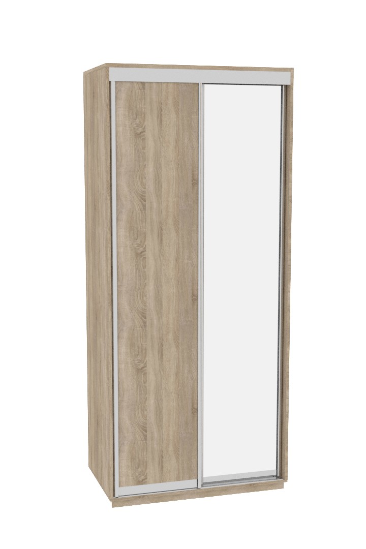 

Шкаф-купе ДОМ Фаворит В106 Дуб сонома ДСП+Зеркало 100x60x240