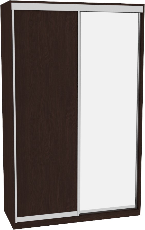 

Шкаф-купе ДОМ Фаворит В156 Венге ДСП+Зеркало 150x60x240