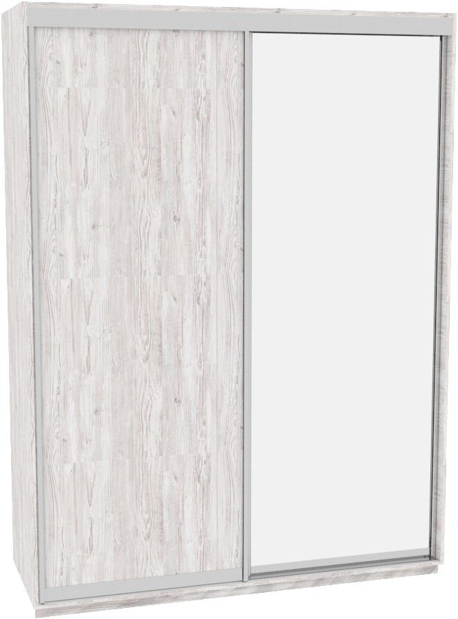 

Шкаф-купе ДОМ Фаворит В176 Аляска ДСП+Зеркало 170x60x220