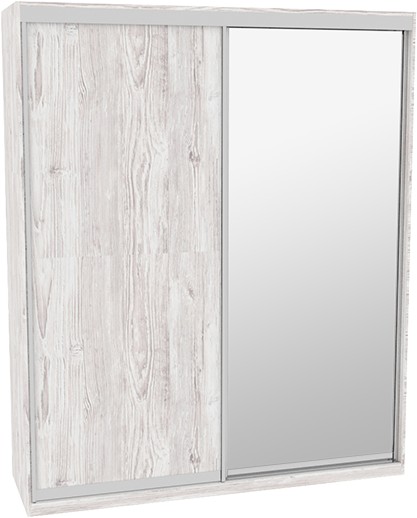 

Шкаф-купе ДОМ Фаворит В206 Аляска ДСП+Зеркало 200x60x220