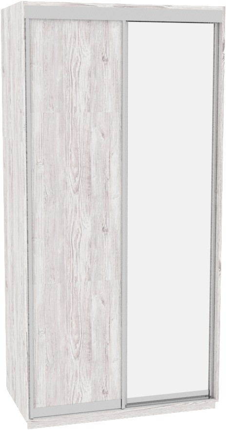 

Шкаф-купе ДОМ Фаворит В136 Аляска ДСП+Зеркало 130x60x240