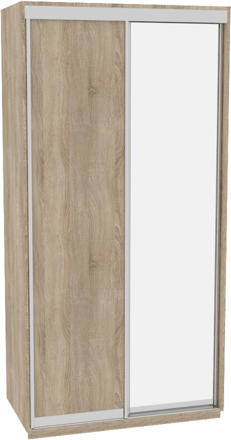 

Шкаф-купе ДОМ Фаворит В126 Дуб сонома ДСП+Зеркало 120x60x240