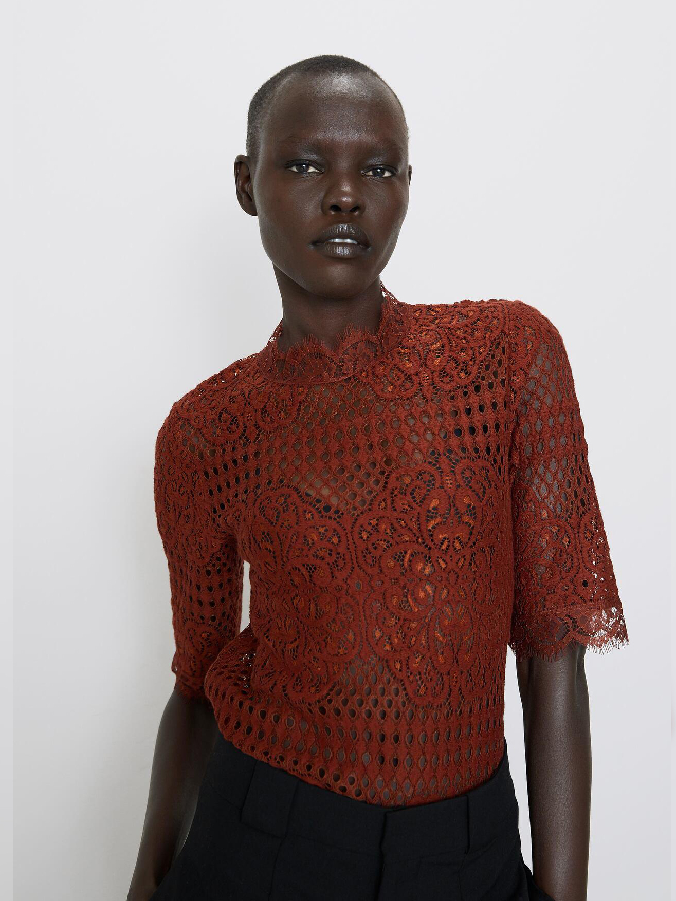 

Блузка Zara 1067460670-ACVB M Кирпичная