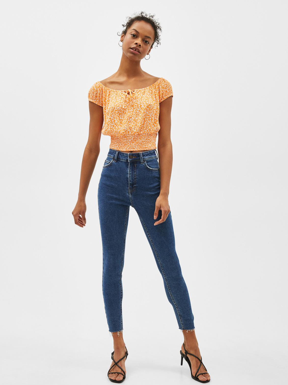 

Топ Bershka 0986168615-AENN L Оранжевый