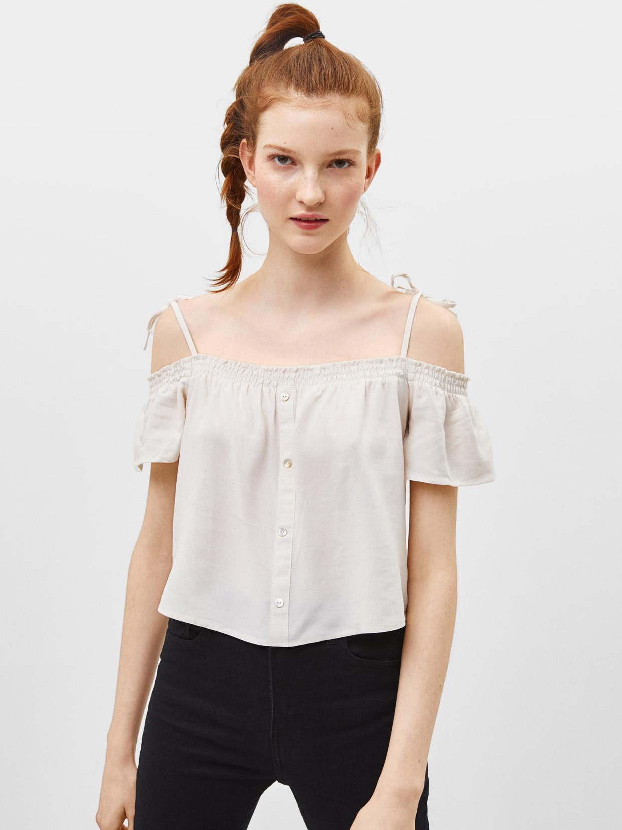 

Топ Bershka 0985880746-ABAK S Молочный