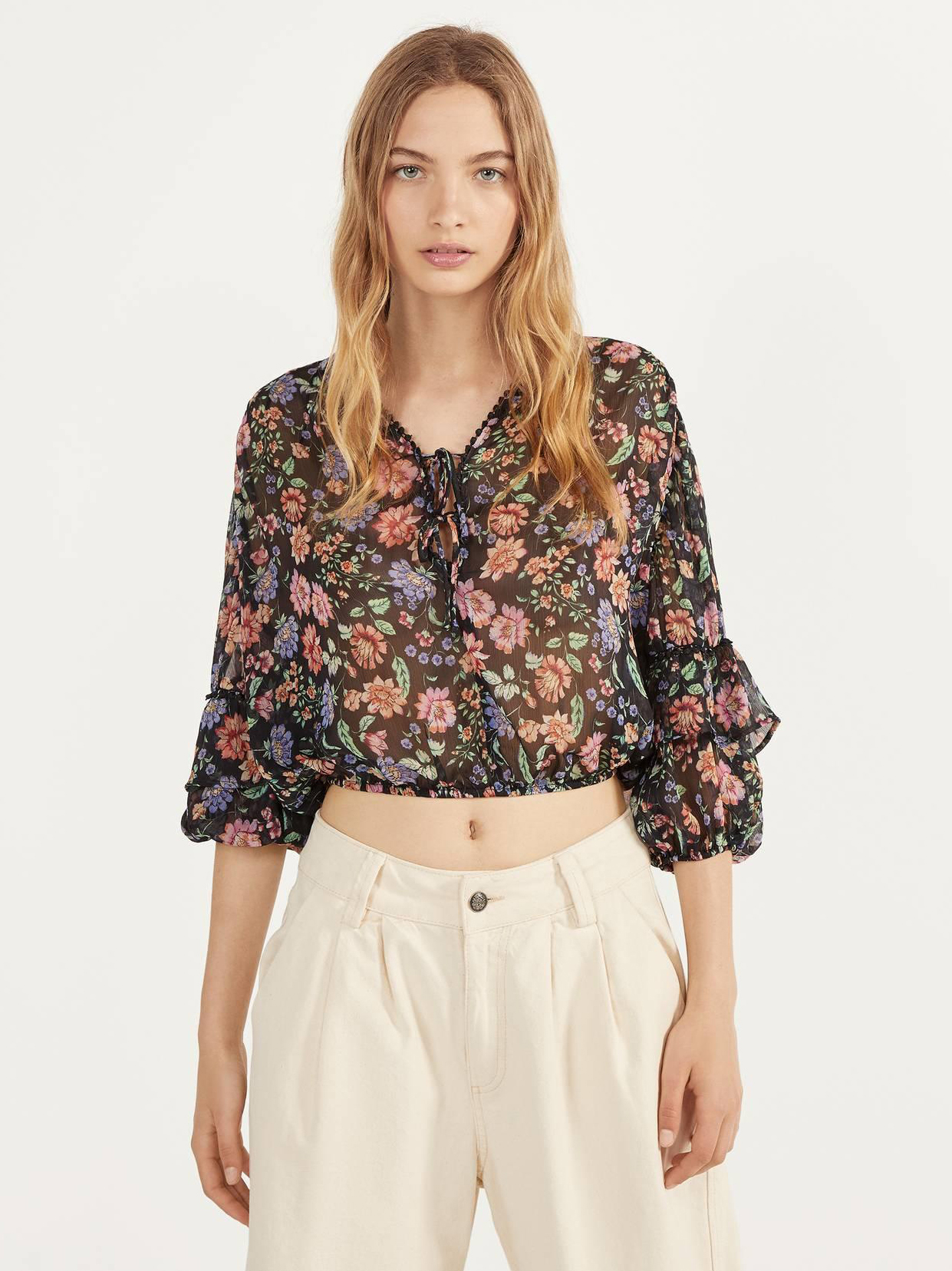 

Топ Bershka 0728966800-AEPW S Черный