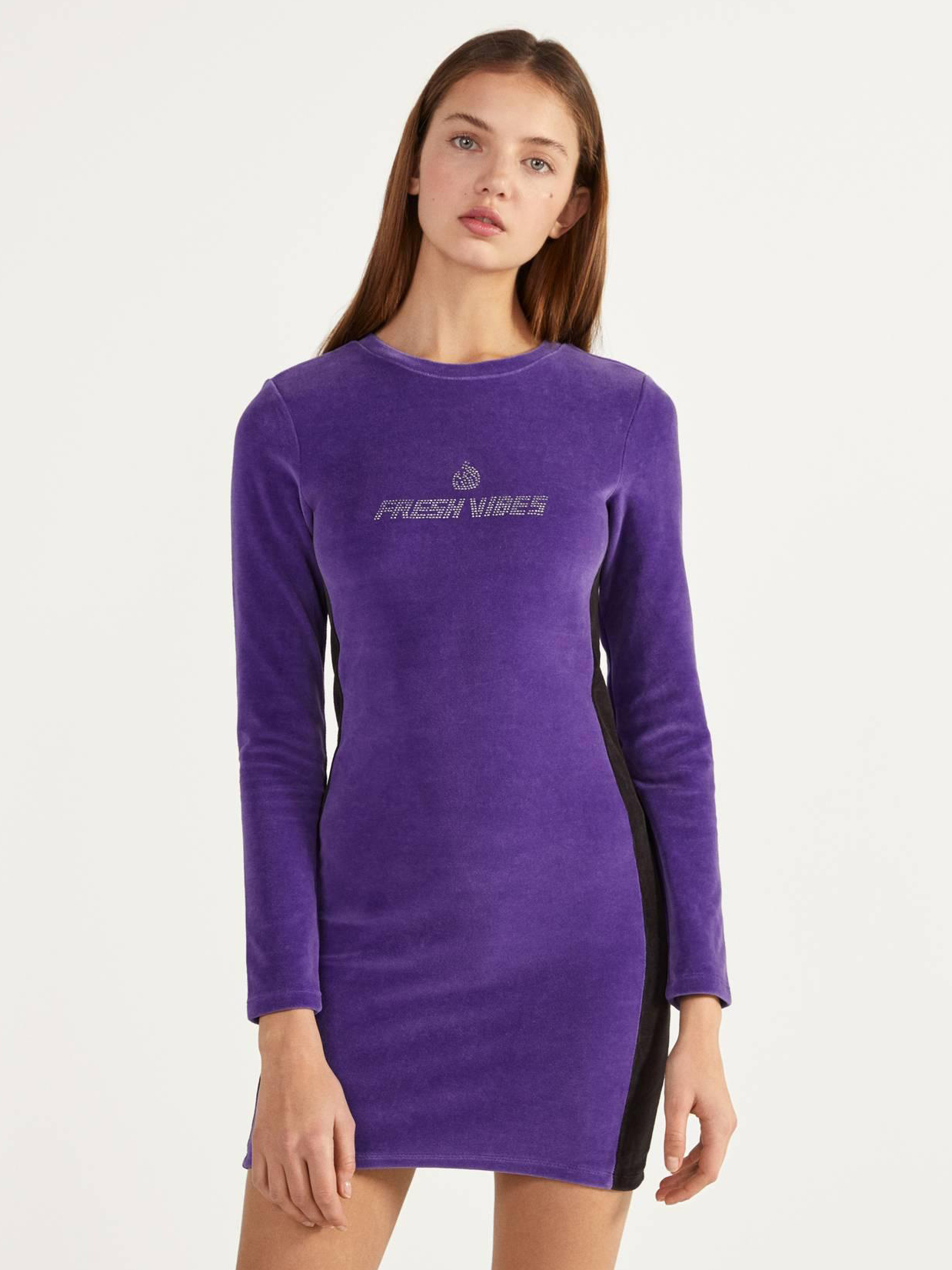 

Платье Bershka 0515326654-ACXZ M Фиолетовое
