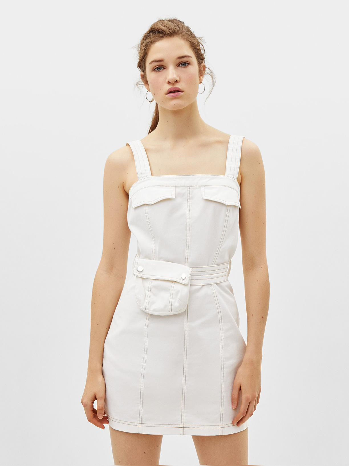 

Сарафан Bershka 0366168712-ABAK S Молочный