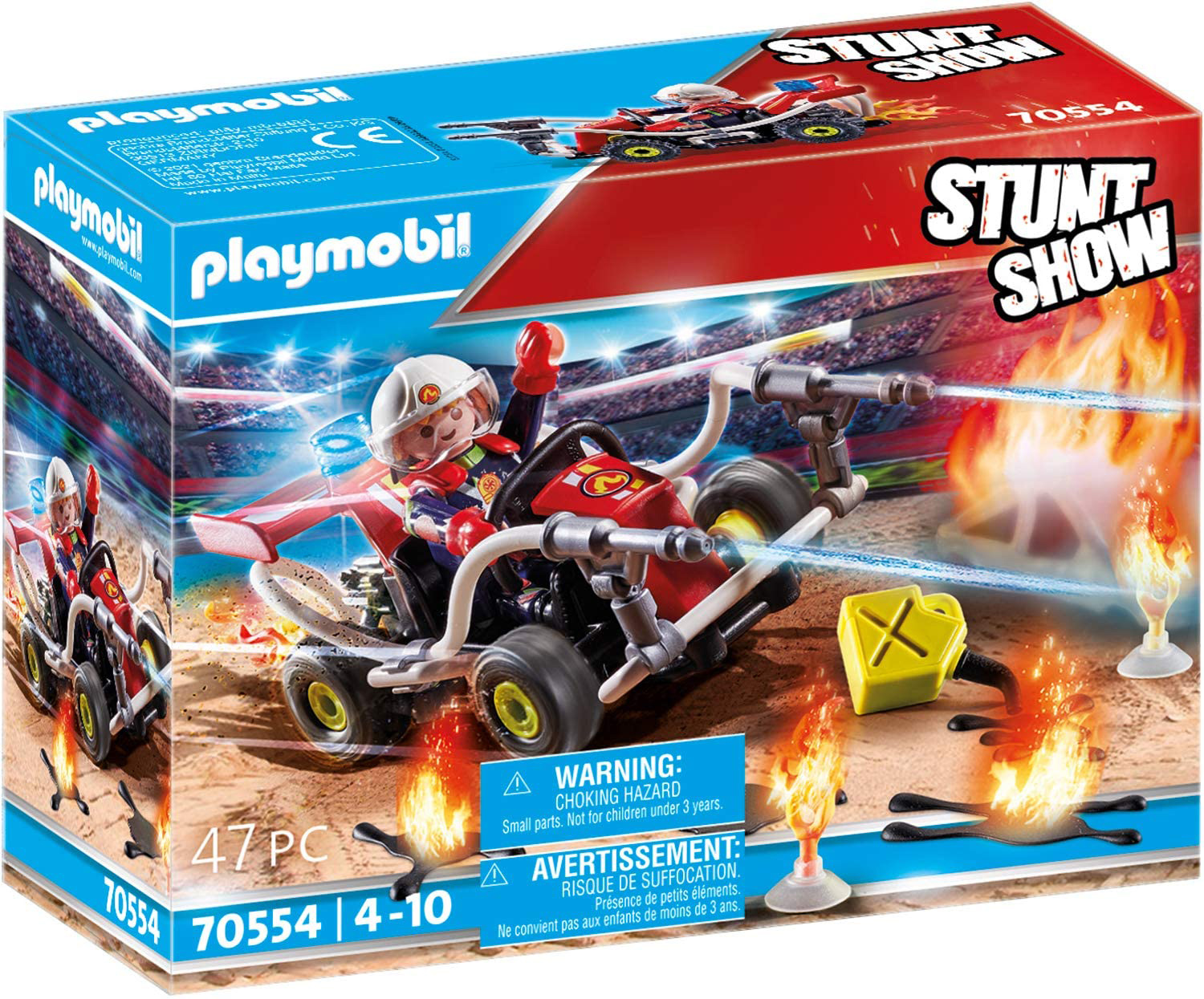 

Игровой набор Playmobil 70554 Stunt Show огненный квадроцикл (4008789705549)