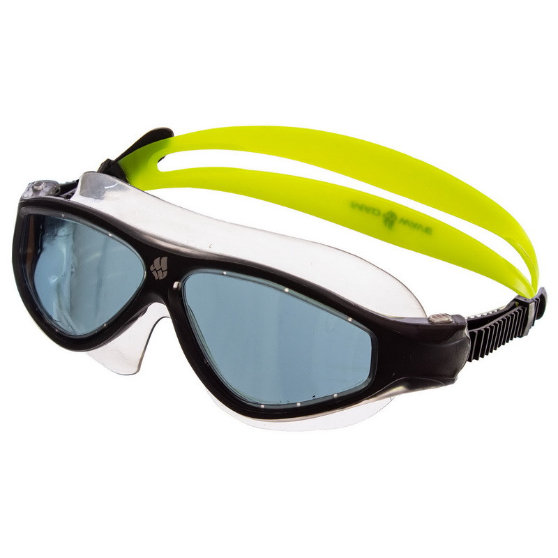 

Очки полумаска для дайвинга и плавания MadWave Sprinter Flame 046102 Black-Green