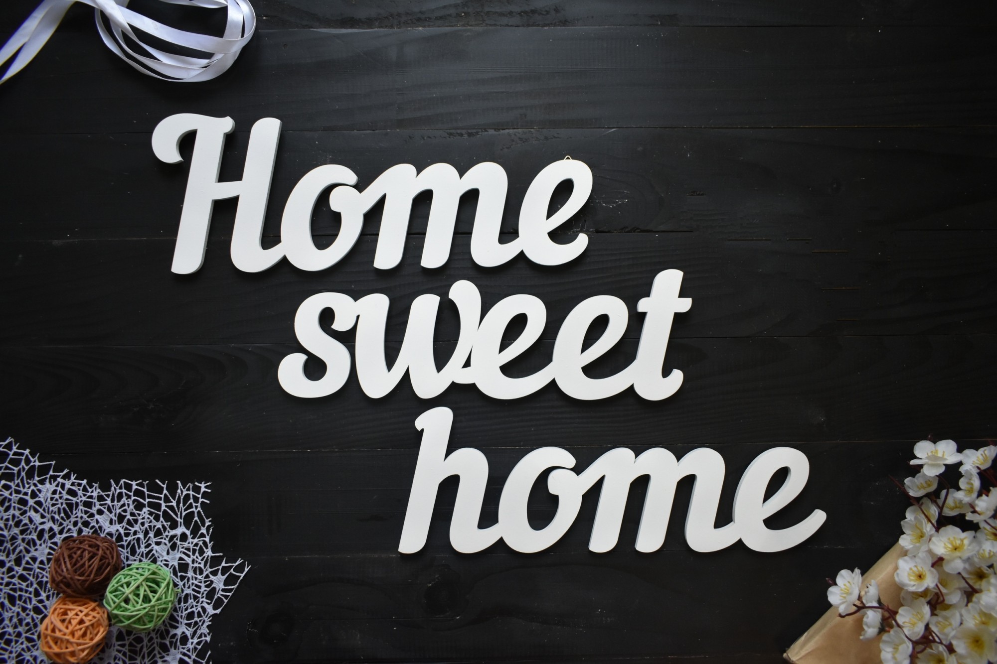 

Объемные слова из дерева "Home sweet home" (Слов0087)