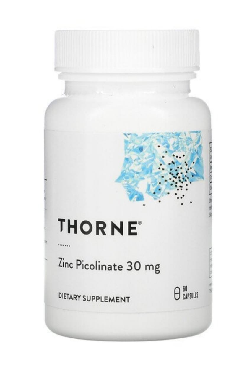 

Витамины Thorne Research Цинк Пиколинат, Zinc Picolinate, 30 мг, 60 капсул