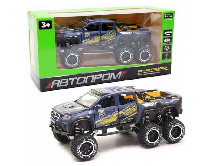 

Детская игрушка машина металлическая 7586 АВТОПРОМ, 1:28 Mersedes цвет синий