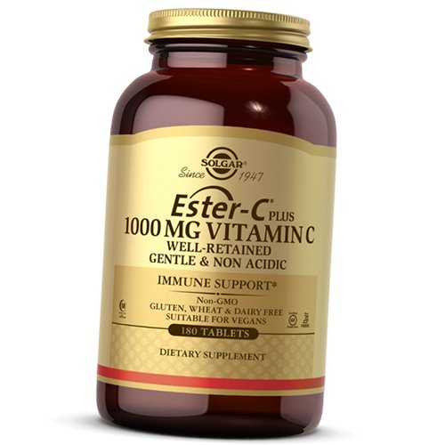 

Эстер-С плюс Витамин С, Ester-C 1000 plus Vitamin C, Solgar 180таб (36313205)