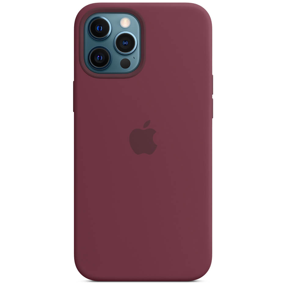 

Чехол Silicone case (AAA) full with Magsafe and Animation для Apple iPhone 12 Pro / 12 (6.1") Бордовый / Plum Без бренда