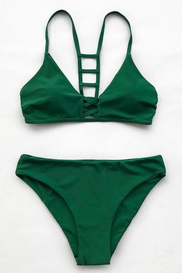 

Купальник раздельный CUPSHE зеленый L AB30303G