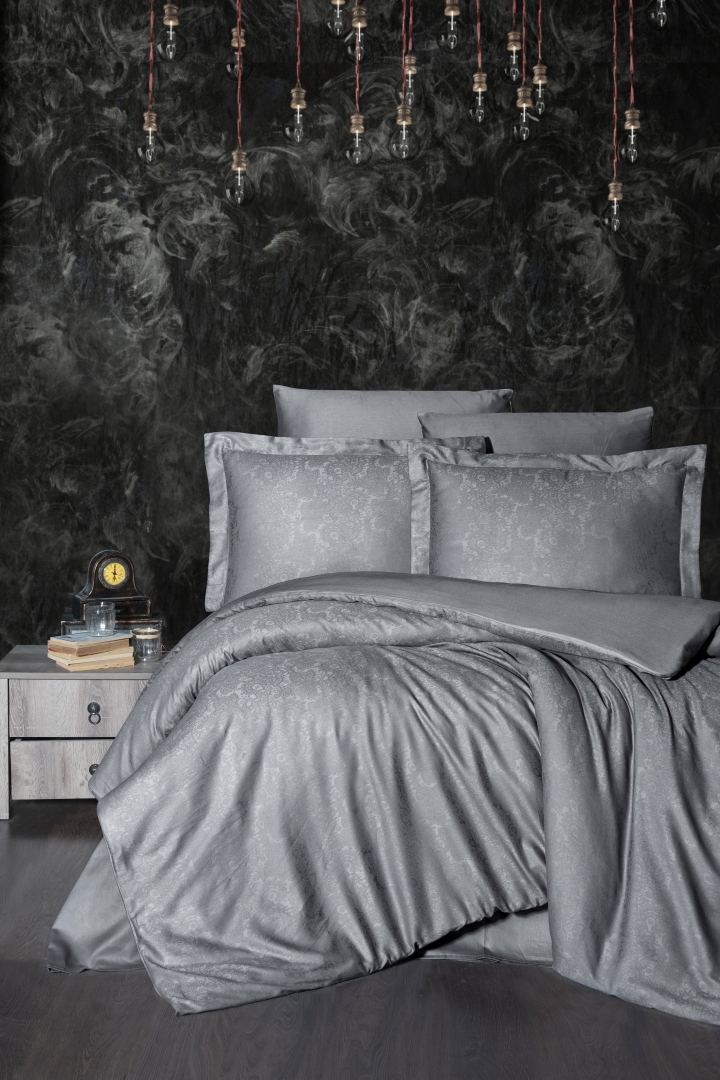 

Постельное белье Jacquard Satin 200 х 220 см Sare Smoke First Choice k-31148