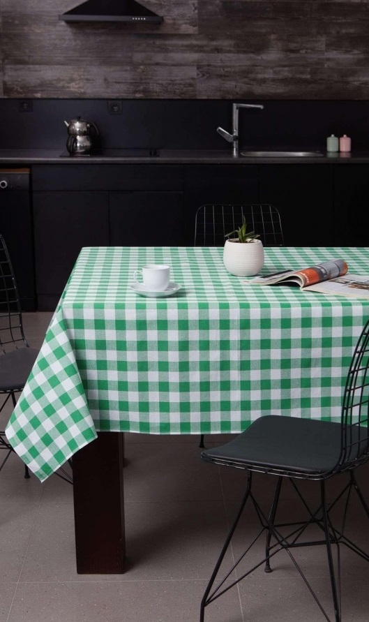 

Скатерть Eponj Home Kareli Yesil Зеленая 160х220 (svt-2000022282550)
